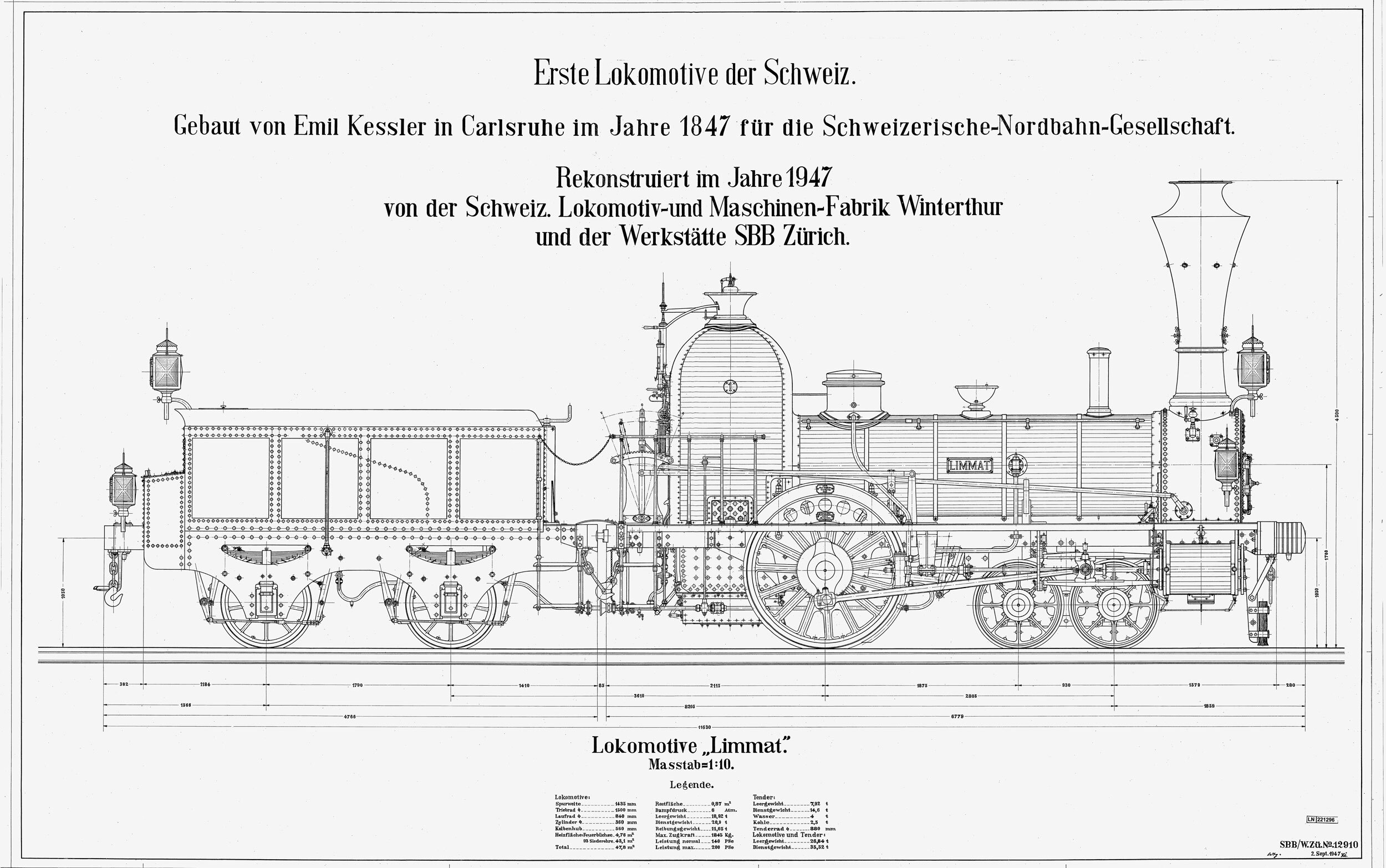 Bild 4 Typenskizze Limmat D 1 3 1 SNB 06